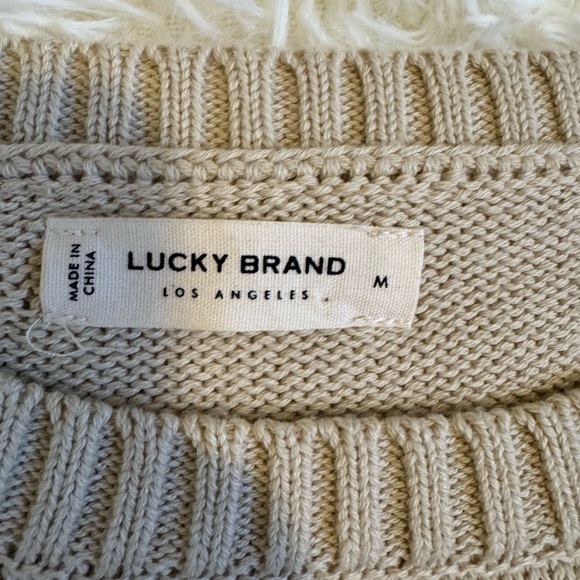 Lucky Brand Textured Dot Crewneck Sweater - Picture 5 of 8